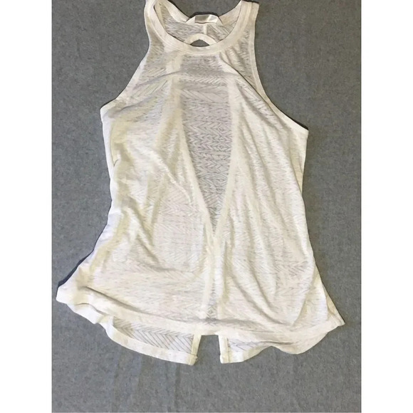 Womens The North Face Tank Top Size Small White Open Back Lightweight Flashdry - Picture 1 of 2
